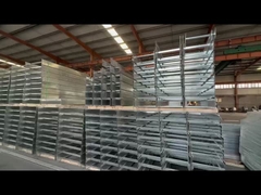 Tường nồi cáp loại thang thép bạc tùy chỉnh được gắn cho quản lý cáp chống cháy