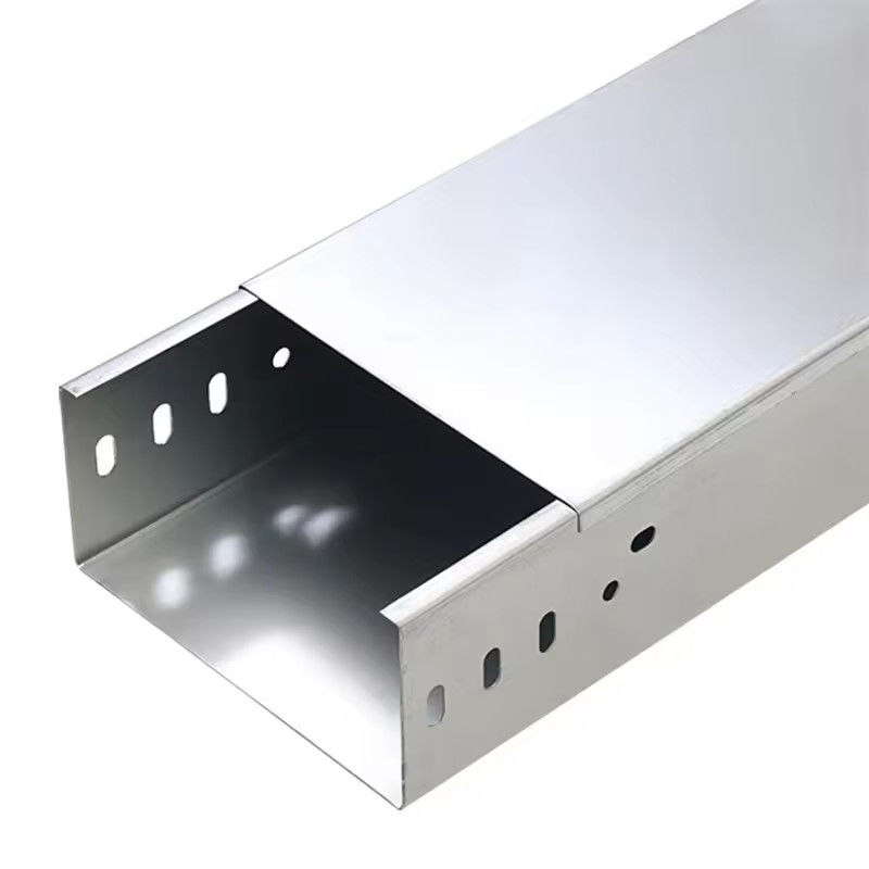 100mm chiều rộng không dễ cháy Solid đáy Cable Tray cho an toàn và quản lý cáp