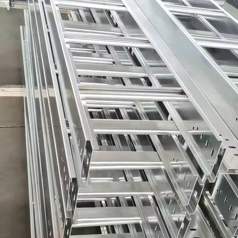 Hệ thống khoan cáp loại thang thép thép mạ sắt hạng nặng với dung lượng tải 200kg