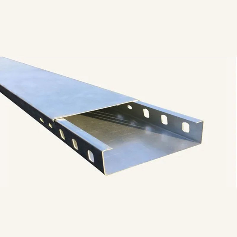 Không dễ cháy bạc tray cáp kẽm chống ăn mòn dễ dàng lắp đặt tường hoặc sàn